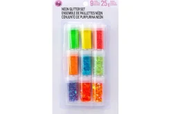 CousinDIY Glitter Assortment 9/Pkg-Jewel Tones