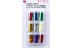 CousinDIY Glitter Assortment 9/Pkg-Jewel Tones