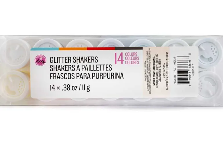 CousinDIY Glitter 12/Pkg-Rainbow