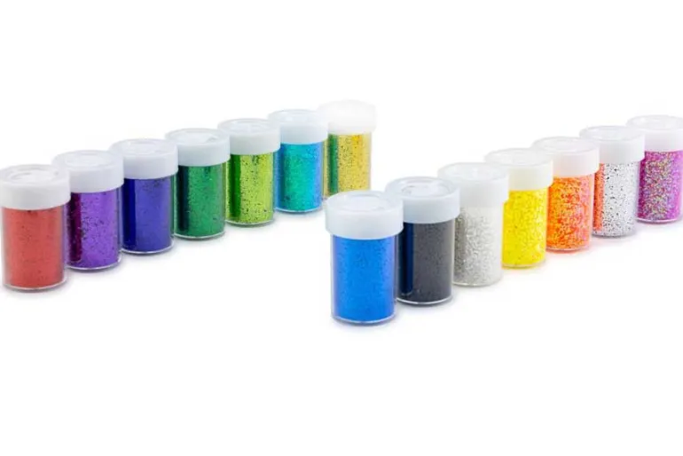 CousinDIY Glitter 12/Pkg-Rainbow