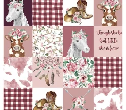 Cowgirl Patches Digital Cuddle Rosewater