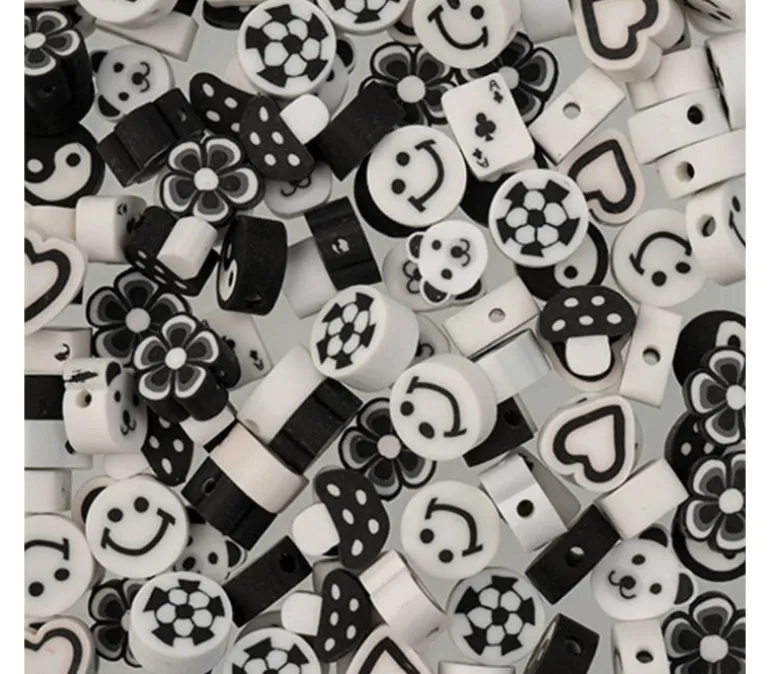 Craft Beads Clay Shapes – Alpha Mix – 120 Pieces