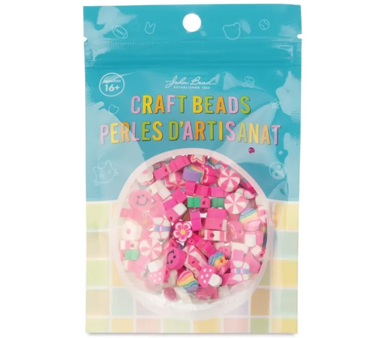 Craft Beads Clay Shapes – Blue Mix – 120 Pieces