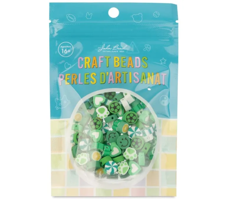 Craft Beads Clay Shapes – Blue Mix – 120 Pieces