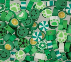 Craft Beads Clay Shapes – Yellow Mix – 120 Pieces