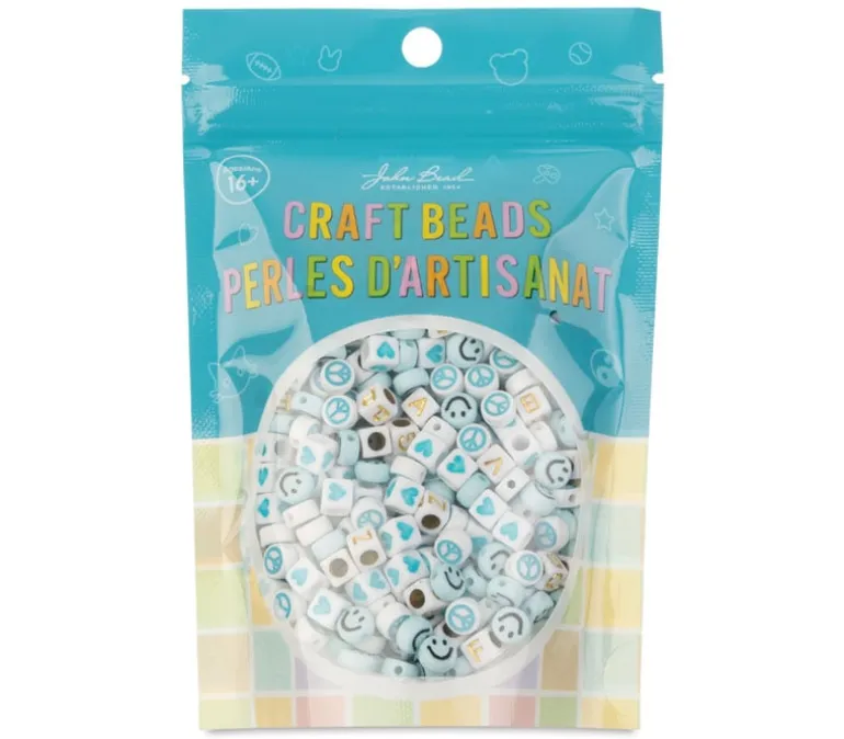 Craft Beads Disc Mix – Pink – 72g