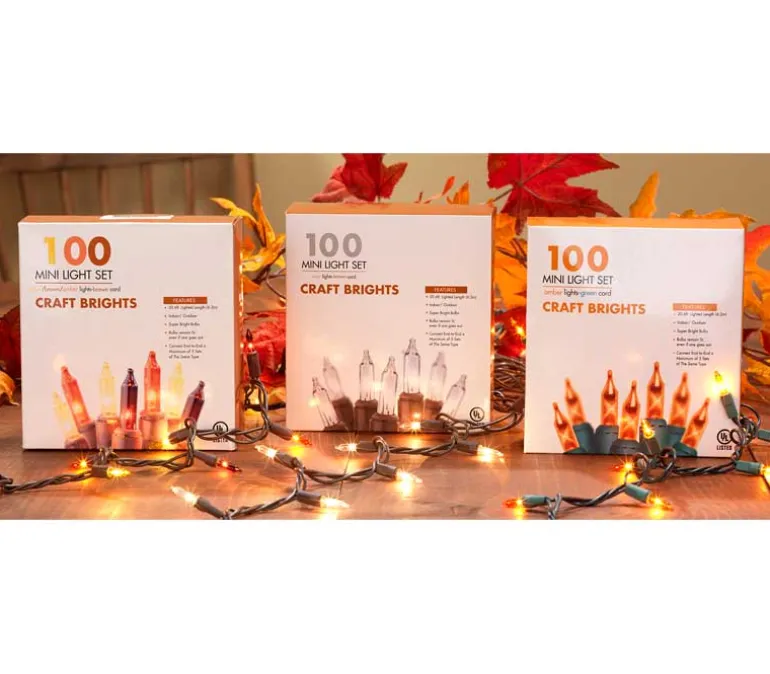 Craft Bright Lights – 100 Count – Indoor/Outdoor String Lights