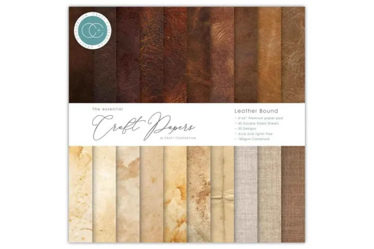 Craft Consortium Double Sided Paper Pad – 6×6 – Patina