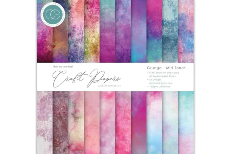 Craft Consortium Double Sided Paper Pad – 6×6 – Patina