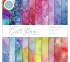 Craft Consortium Paper Pad – 6×6 – Ink Drops Ocean