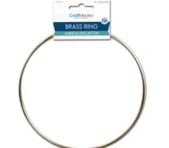 CraftMedley Brass Rings – 6-inch – 1 Piece