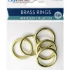 CraftMedley Brass Rings – 1-inch – 5 Piece