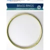 CraftMedley Brass Rings – 4-inch – 2 Piece
