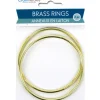 CraftMedley Brass Rings – 3-inch – 2 Piece