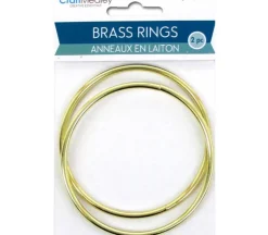 CraftMedley Brass Rings – 3-inch – 2 Piece