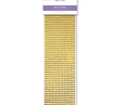 Craft Medley Sticker – Gold Gem Lines – 4mm – 1029 Piece