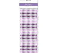 Craft Medley Sticker – Viola Gem Lines – 4mm – 1029 Piece