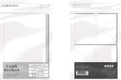 Craft Perfect Card Blanks with Envelopes US A2 Set – White 50ct.