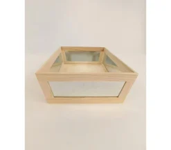 Crate with Galvanized Front – Medium