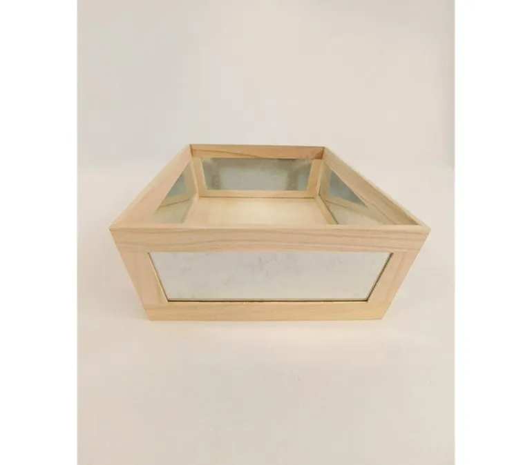 Crate with Galvanized Front – Medium