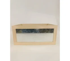 Crate with Galvanized Front – Medium