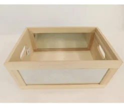Crate with Galvanized Front – Small