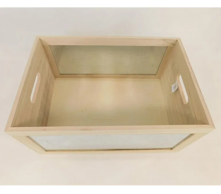 Crate with Galvanized Front – Large