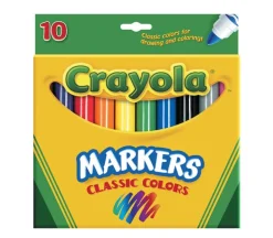 Crayola Classic Broad Marker Set – 10 Piece