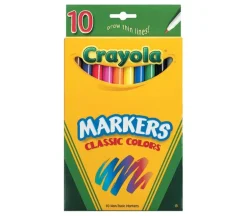 Crayola Classic Thin Marker Set – 10 Marker