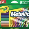 Crayola Metallic Markers Set – 8 Piece