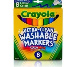Crayola Washable Classic Broad Marker Set – 8 Piece
