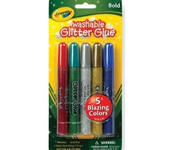 Crayola Washable Glitter Glue – 5 Piece