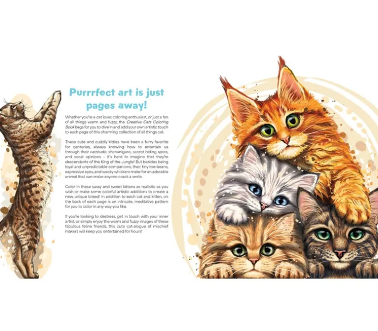 Creative Cats Coloring Book