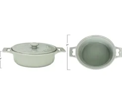 Creative Co-Op Brie Baker with Lids and Spreader – 1 Baker