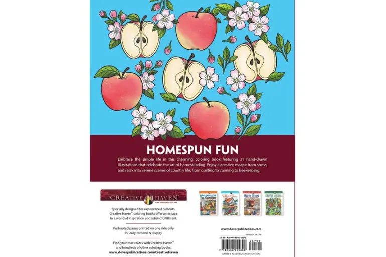 Creative Haven – Home Sweet Homestead Coloring Book