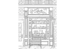Creative  Haven – Storefronts Coloring Book