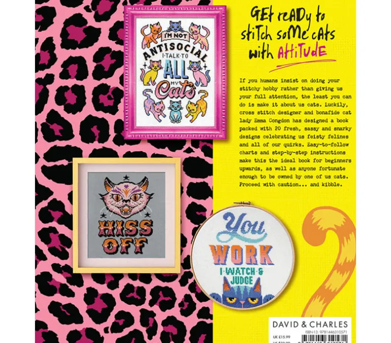 Cross Stitch with Cattitude by Emma Congdon