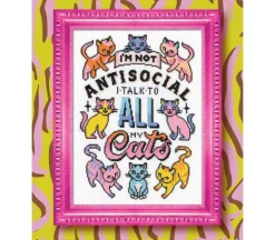 Cross Stitch with Cattitude by Emma Congdon