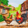 Crystal Art Diamond Painting Mounted Kit – Medium – Farm