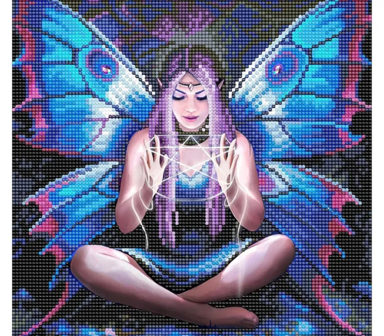 Crystal Art Diamond Painting Mounted Kit – Medium – Spell Weaver