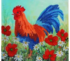 Crystal Art Diamond Painting Card Kit – Cockeral in the Field