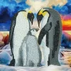Crystal Art Diamond Painting Card Kit – Penguin Family