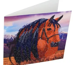 Crystal Art Diamond Painting Card Kit – Horse
