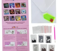 Crystal Art Diamond Painting Card Kit – Flamingos