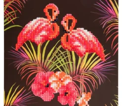 Crystal Art Diamond Painting Card Kit – Flamingos