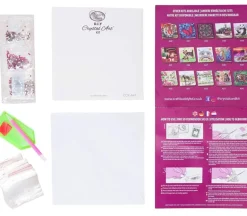 Crystal Art Diamond Painting Card Kit – Cats and Flowers
