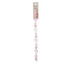 Crystal Lane DIY Flower 7-inch Bead Mix Bead Strands DIY Flower Pink- Rose Tulip Flower