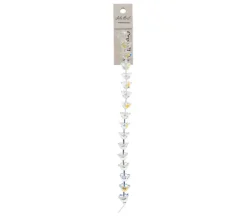 Crystal Lane DIY Flower 7-inch Bead Strand Flower Crystal AB 8x12mm- 17pcs