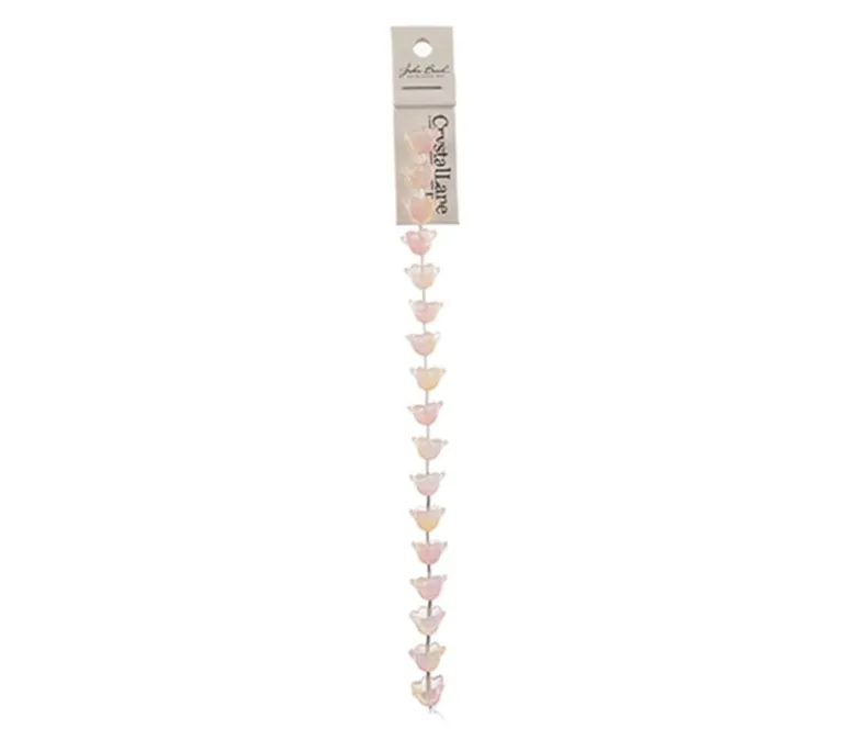 Crystal Lane DIY Flower 7-inch Bead Strand Flower Mix Color 6x8mm- 19pcs