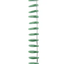 Crystal Lane DIY Flower 7-inch Bead Strand Leaf Opaque Green 11x18mm 19pcs
